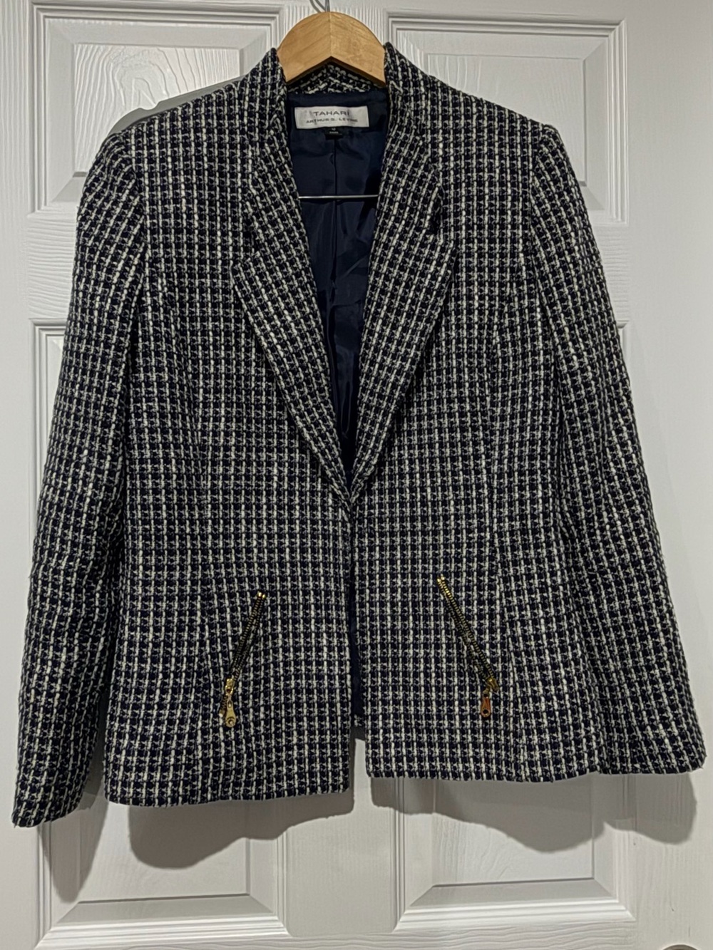 Tamari Navy & White Tweed Jacket